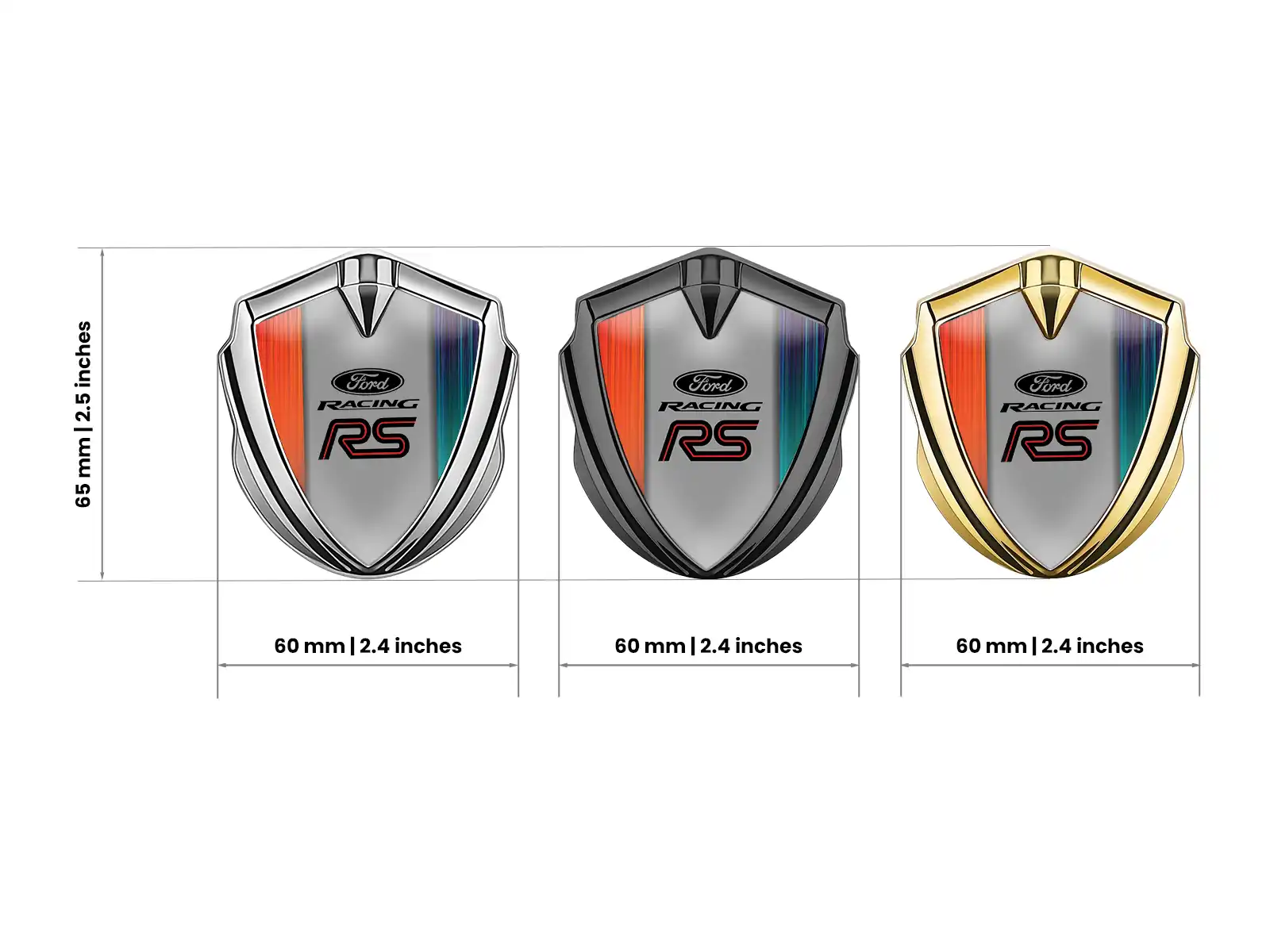 Ford Emblem Auto Abzeichen Minimales Design Universell